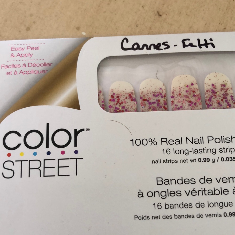 5/$25 Color Street. Cannes fetti